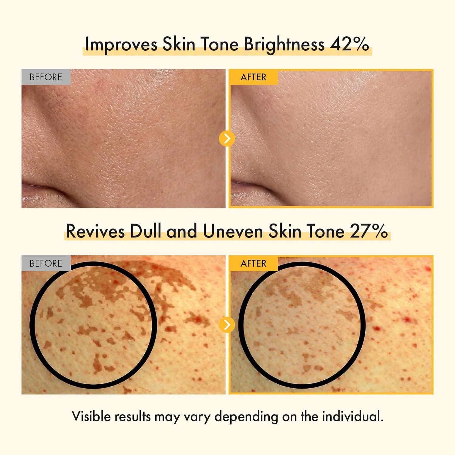 TOSOWOONG Vitamin C Brightening Cream for Even Skin Tone, Hyperpigmentation and Dark Spot Care with Glutathione, Tocopherol (Vitamin E), Ferulic Acid and Peptides, Korean Skincare, 50 ml /1.69 fl. oz. - Image 3