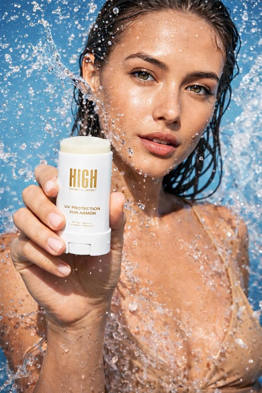 Sun Armor SPF 50 Facial Sunscreen Stick | Broad-Spectrum UVA & UVB Protection | Invisible Finish, Easy Touch-Ups | Vitamin E + Ceramides for Firm, Smooth Skin | Travel-Friendly SPF - Image 3