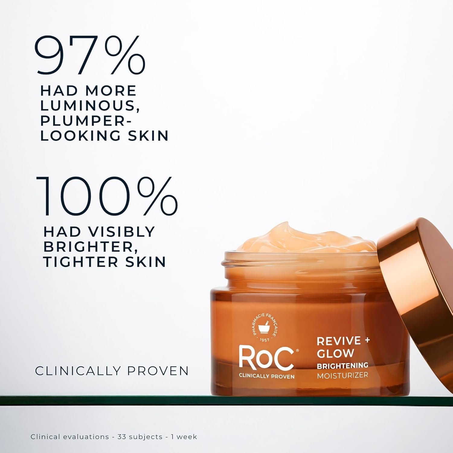 RoC Multi Correxion Revive + Glow 10% Vitamin C Moisturizer for Face, Anti-Aging Gel Cream, Instant Glow, Hypo-Allegenic, Oil-Free, 1.7 Ounces (Packaging May Vary - Image 3