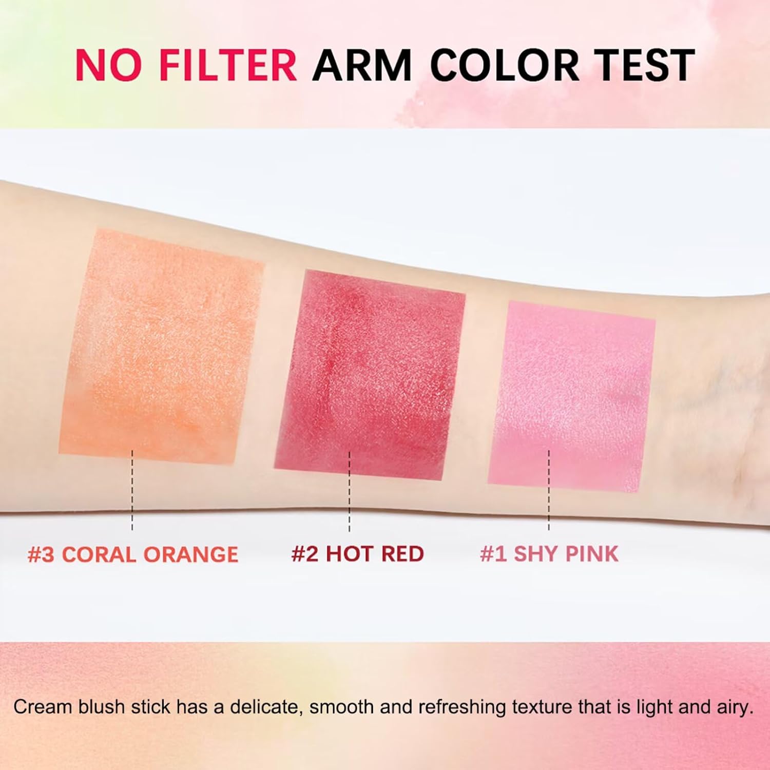 Multi-Use Makeup Blush Stick,Beauty Solid Moisturizer,Waterproof Natural Nude Makeup,Tinted Solid Moisturizer Stick for Eyes Lips Cheek(1#shy pink) - Image 4