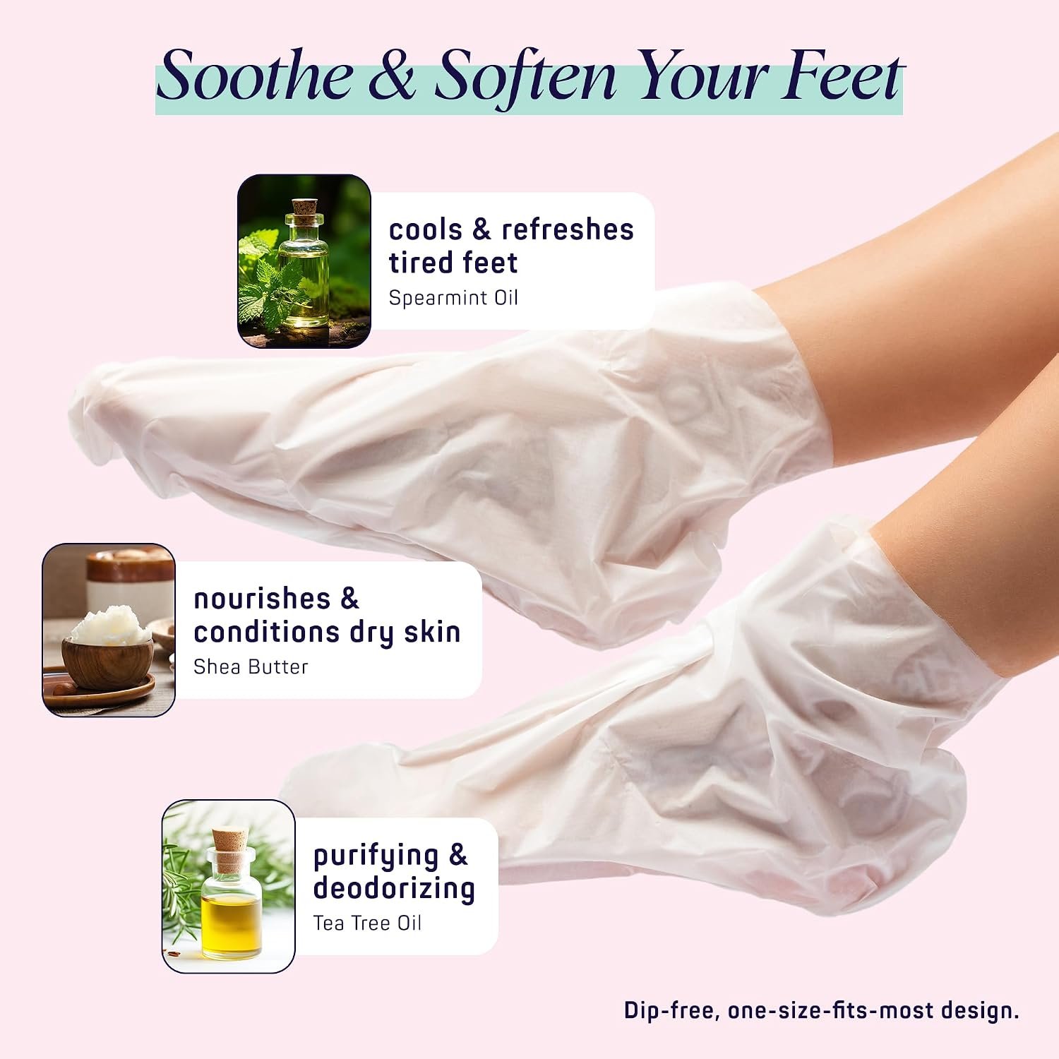 SpaLife 10 Piece Korean Face Mask & Moisturizing Hand Gloves Set | Foot Mask Socks for Dry Cracked Hands & Feet | Korean Skincare Cuticle Repair Mask Women | Self Care Gifts for Women | 10 Pack - Image 7