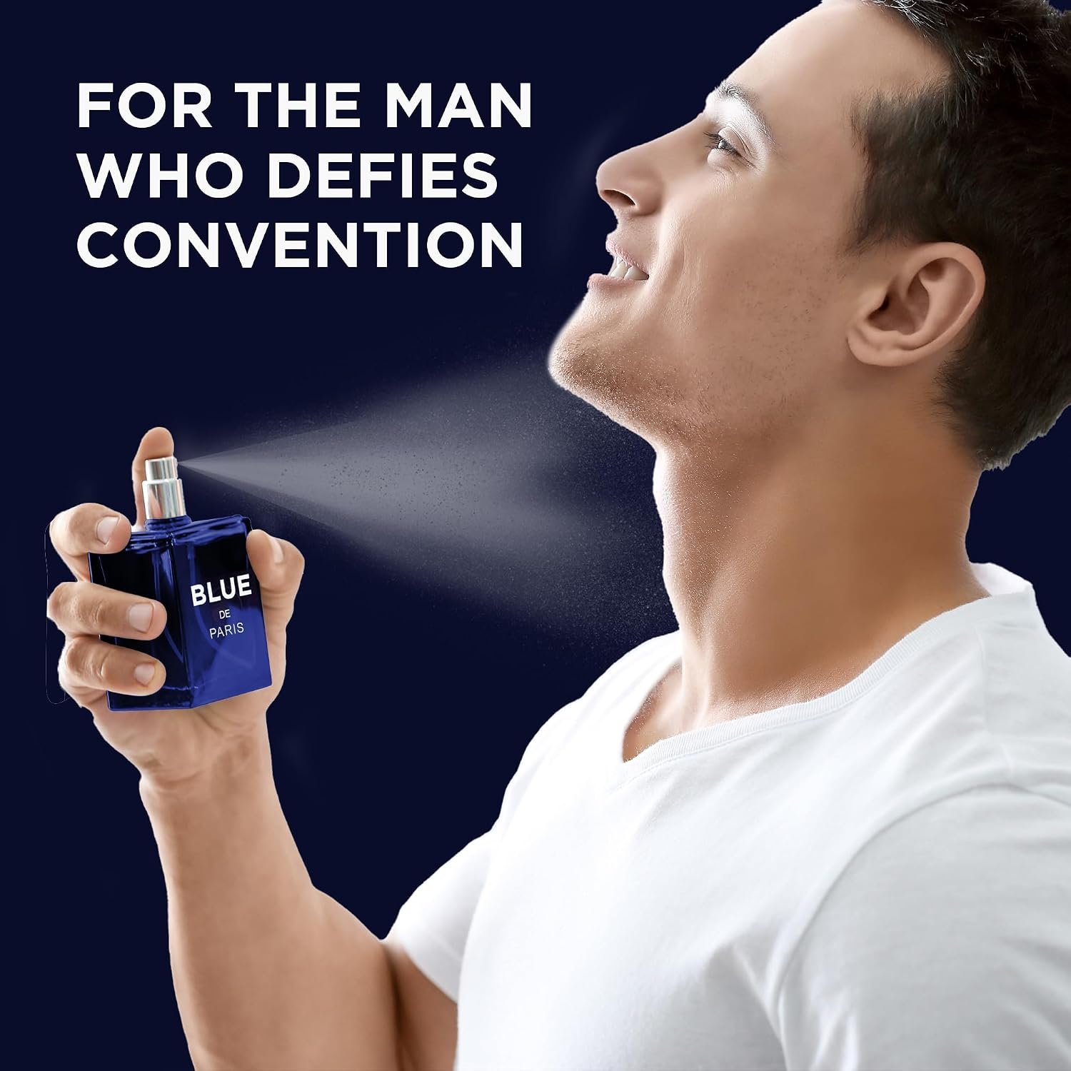 NovoGlow Blue De Paris For Men - 3.4 Fl. Oz. (100ml) Men's Perfume - Refreshing Woody, Floral & Fruity Fragrance - Long-Lasting Masculine Scent, Ideal Gift for Any Occasion - Image 3
