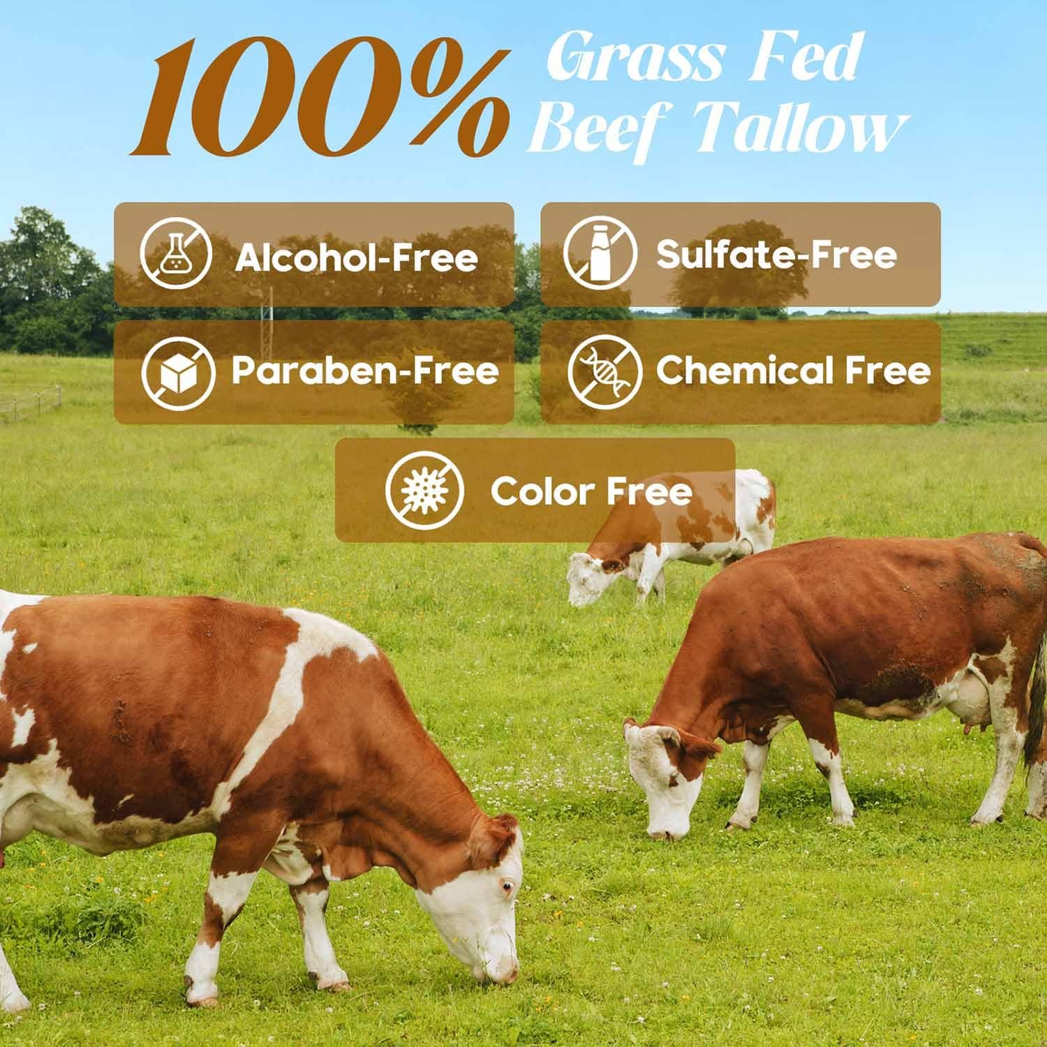 Hicream Beef Tallow for Skin, Beef Tallow and Honey Balm, 100% Organic Grass-Fed Beef Tallow, Face & Body Moisturizer for Dry, Cracked, Sensitive Skin - Handmade - Natural Formula (4 Oz, Unscented) - Image 5