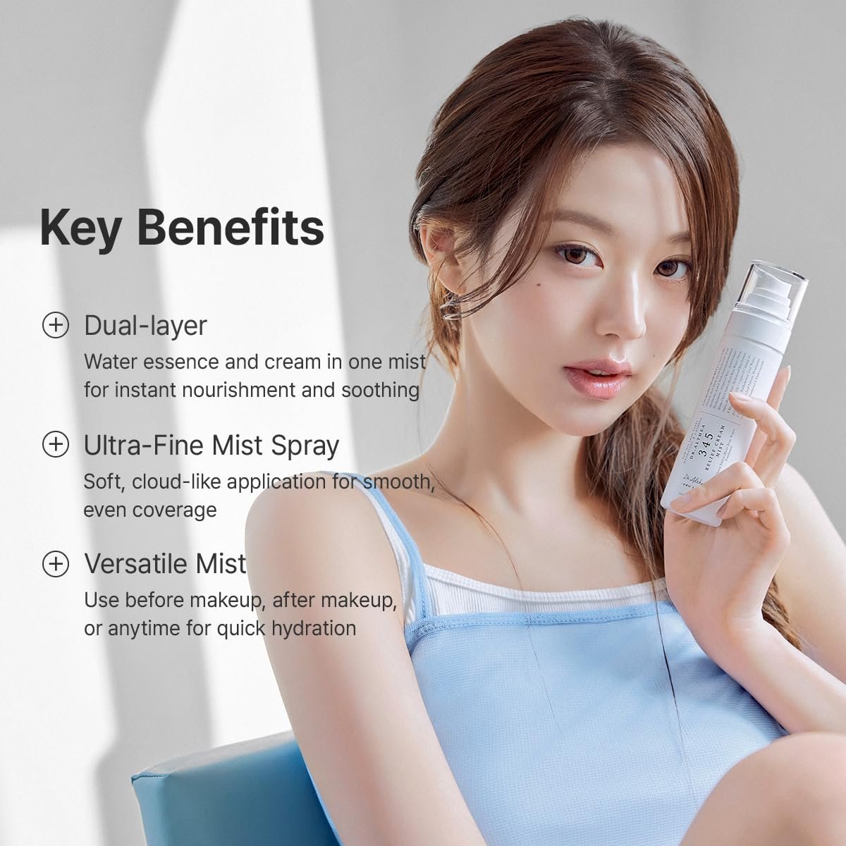 Dr.Althea 345 Relief Cream Mist | Hydrating Facial Mist with Rice Extract | Soothing Care for Sensitive Skin | Vegan Korean Skincare, 3.38 Fl Oz - Image 3
