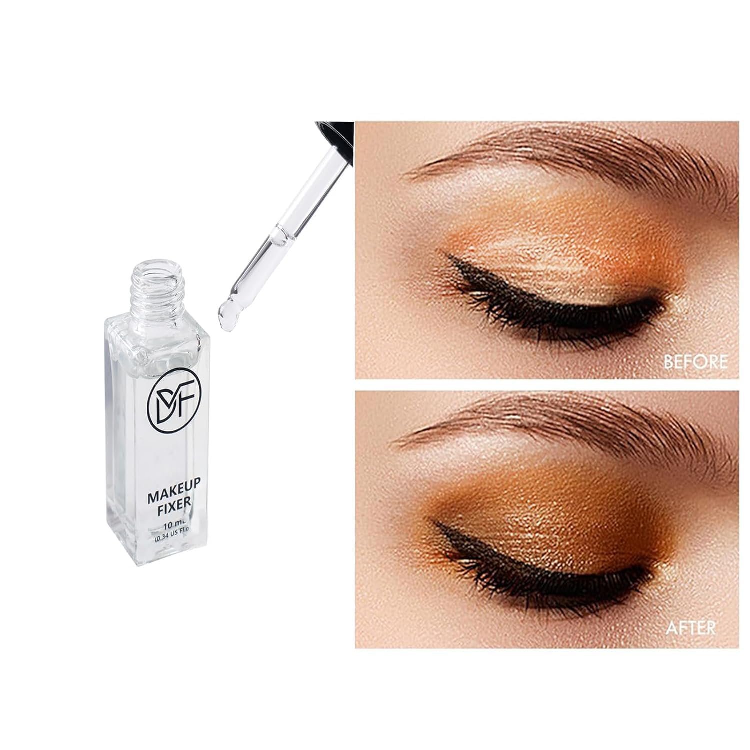 Makeup Fixer Cosmetics Pigment Activator,Makeup Mixing Liquid,Durability Waterproof Transparent Make-up Fixer Liquid Drops,Eyeshadow Sealant 10mL/0.34 US FL OZ - Image 7
