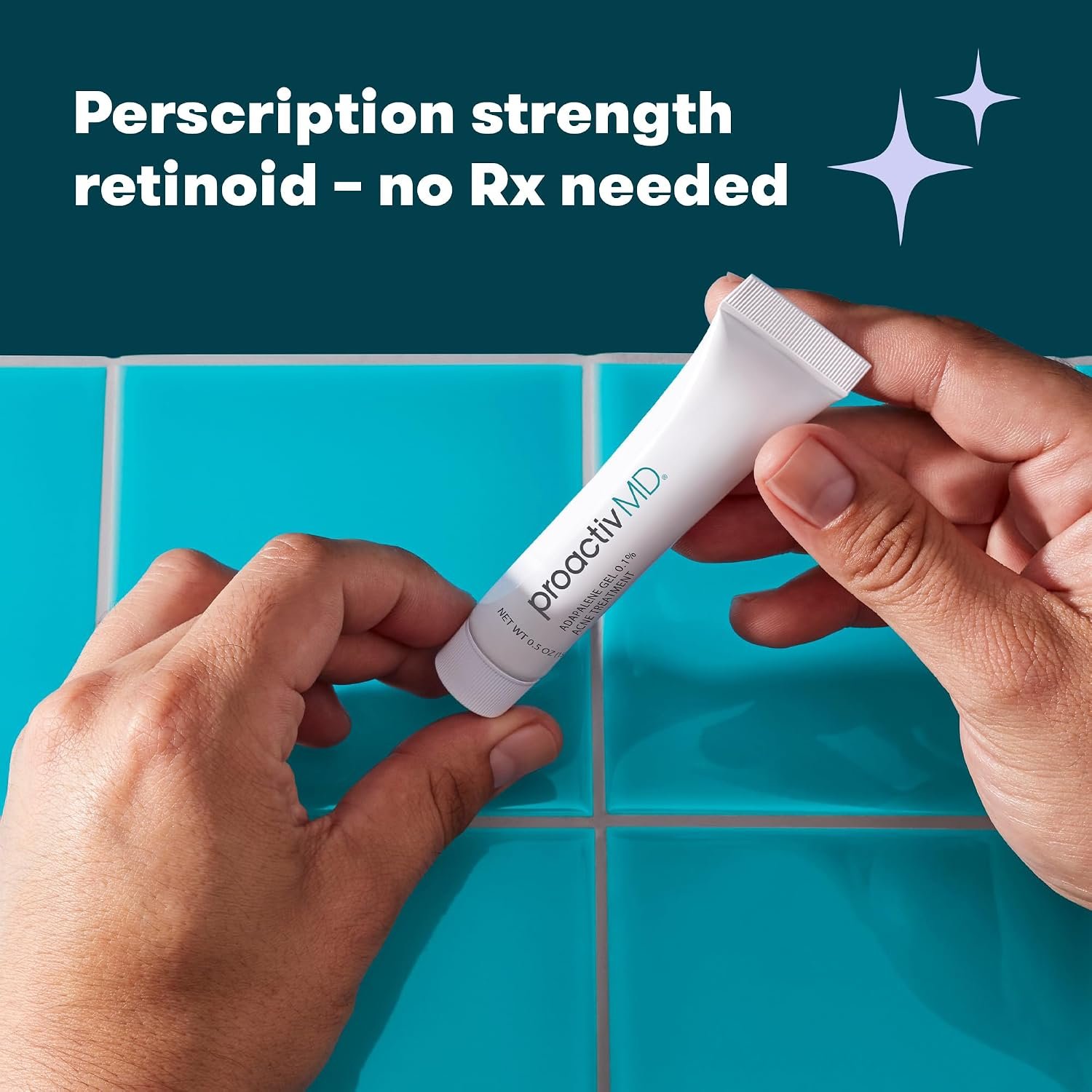 ProactivMD Adapalene Gel Acne Treatment, Paraben Free, Prescription Strength Retinoid For Face and Body Acne, .1% Solution, 0.5 Oz - Image 2