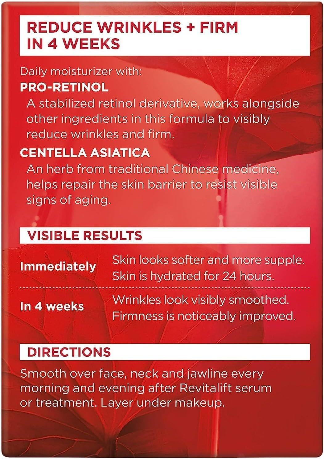 L’Oreal ParisRevitalift Face & Neck Anti-Wrinkle & Firming Moisturizer Day Cream 1.70 oz - Image 3