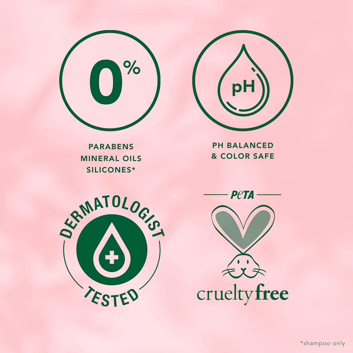 Herbal Essences Shampoo & Conditioner Set, Rose Hips - Smooth Collection, Paraben-Free, Color-Safe, Shiny Hair with Jojoba & Vitamin E, 29.2 Fl Oz Each, 2-Pack - Image 3