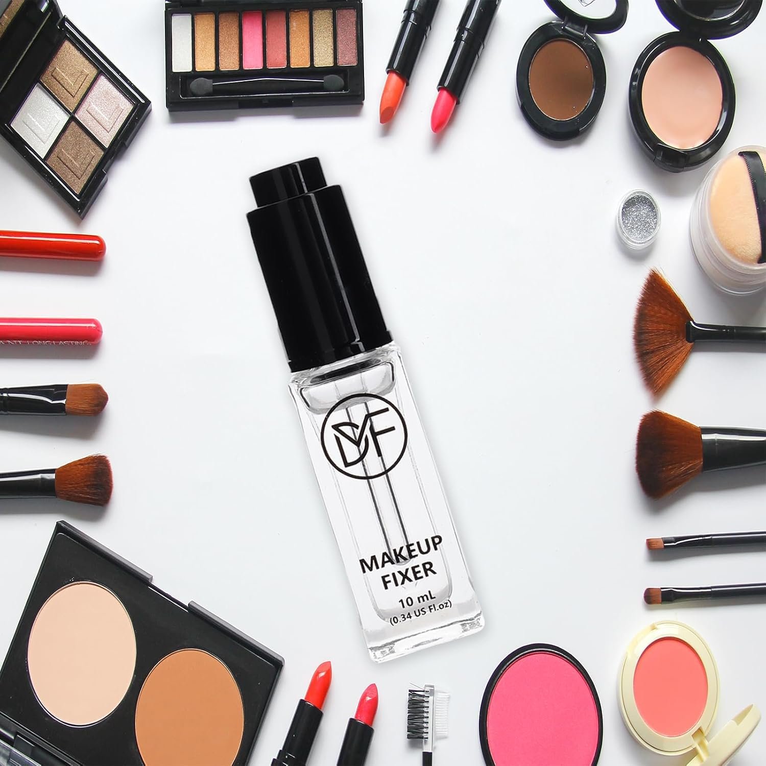 Makeup Fixer Cosmetics Pigment Activator,Makeup Mixing Liquid,Durability Waterproof Transparent Make-up Fixer Liquid Drops,Eyeshadow Sealant 10mL/0.34 US FL OZ - Image 5