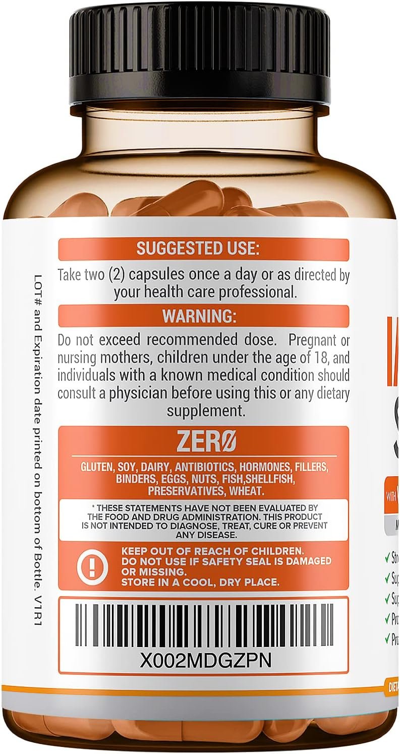 10 in 1 Immune Support Supplement (No Fillers) | Vitamin C, Zinc, Elderberry, Echinacea, Turmeric, Probiotics |Immunity Booster for Multi-System Immune Defense, Respiratory & Gut health |60 Day Supply - Image 5