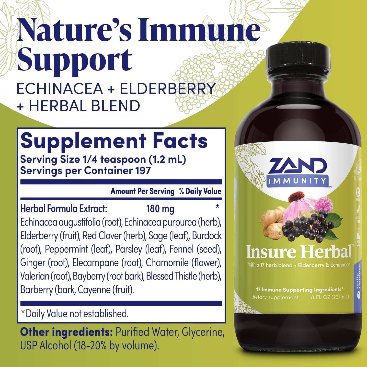 Zand Insure Herbal Immune Support, 8-Ounce - Image 2