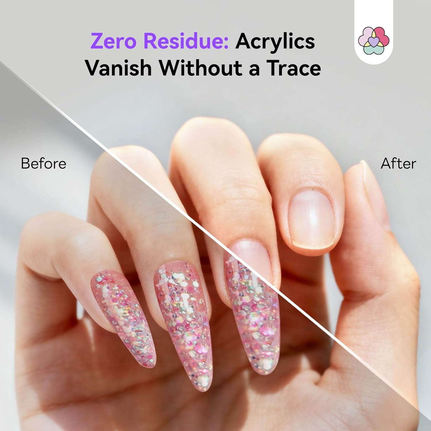 SAVILAND Acrylic Nail Remover Kit 2 Pcs: Powerful Rapid Dissolution Acrylic Remover with Cuticle Oil & Nail File Tools, No Soaking No Wrapping, Gentle Professional Set for Home Use - Image 6