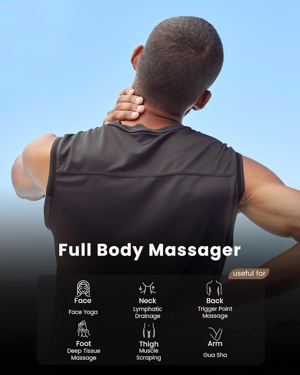 lifechill Trigger Point Massage Tool for Deep Tissue Massage & Gua Sha, HSA Muscle Scraper Tool for Full Body Pain Relief, FSA Eligible Items Thumb Saver Acupressure Tool, Fathers Day Dad Gifts - Image 8