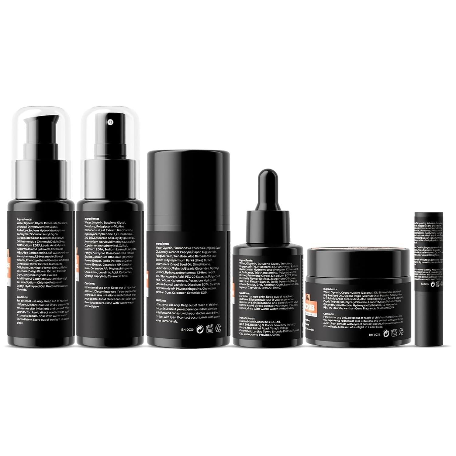 Gift for Men Skincare Men's Skin Care Facial Kit Complete Routine Kit with Niacinamide & Ceramides - Face Cleanser, Scrub, Toner, Serum, Moisturizer Cream, Lip Balm - Christmas, Valentine's Day Gifts - Image 7