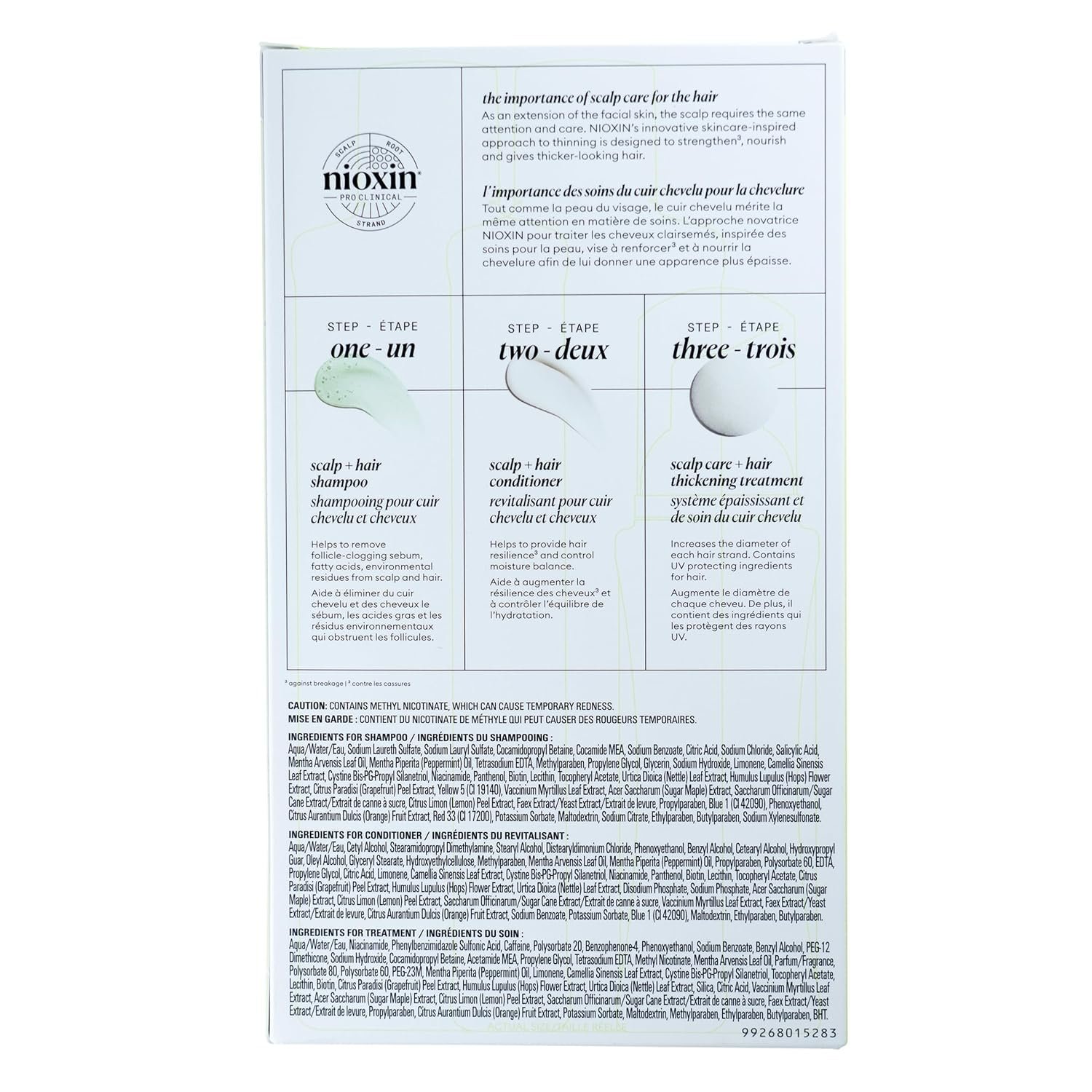 Nioxin Scalp + Hair Thickening System Kits | For Natural, Colored, & Damaged Hair with Light to Progressed Thinning | Strengthen & Boost Hair Density with Niacinamide & Biotin | 3 Month Supply - Image 11