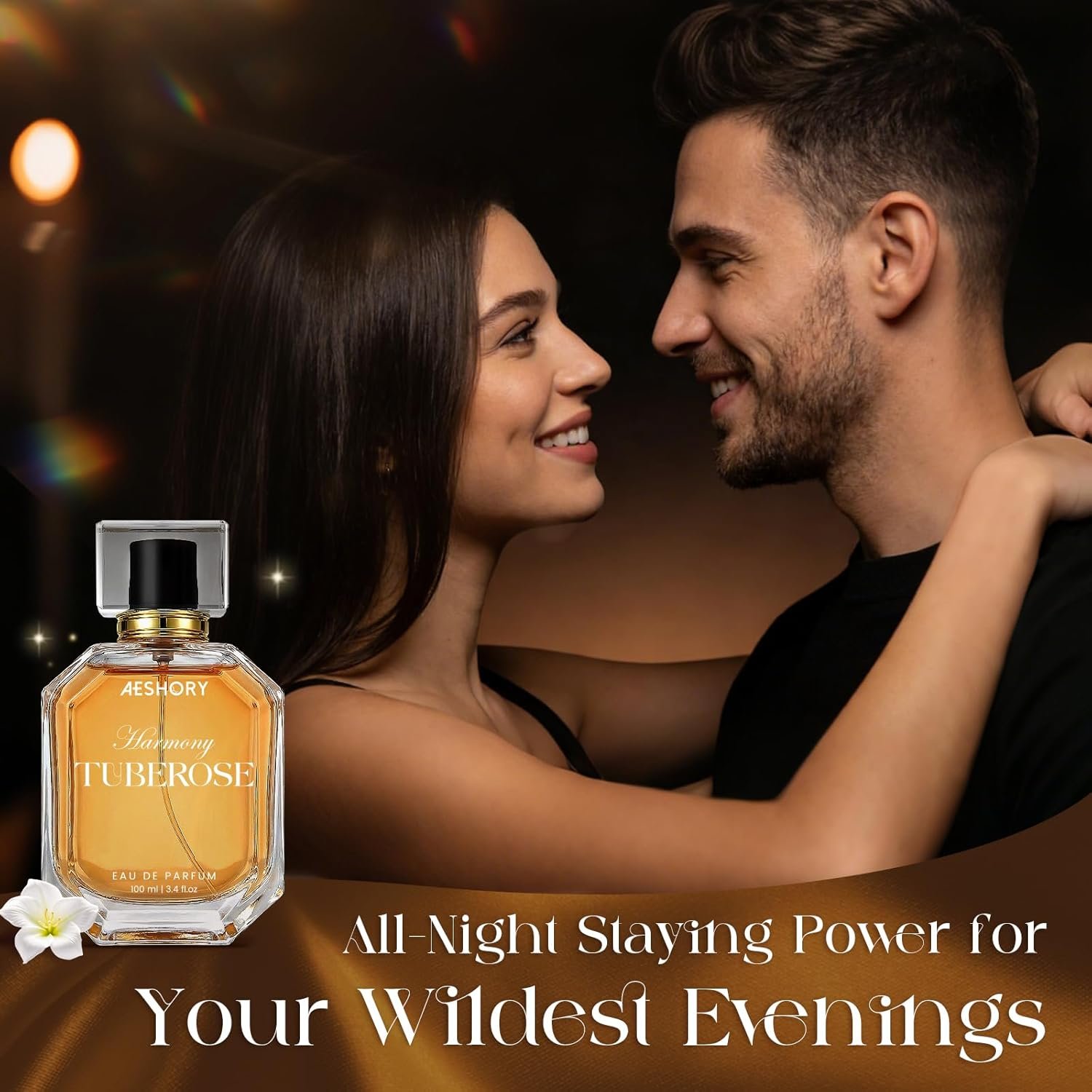 Luxury Women's Eau De Parfum Spray, 100 ML 3.4 Fl OZ, Unique Romantic Gourmand Long lasting Fragrance, Vanilla Musk Perfume Vegan Essentials Oils Notes, A Captivating Scent Feminine Gifts for Women - Image 2