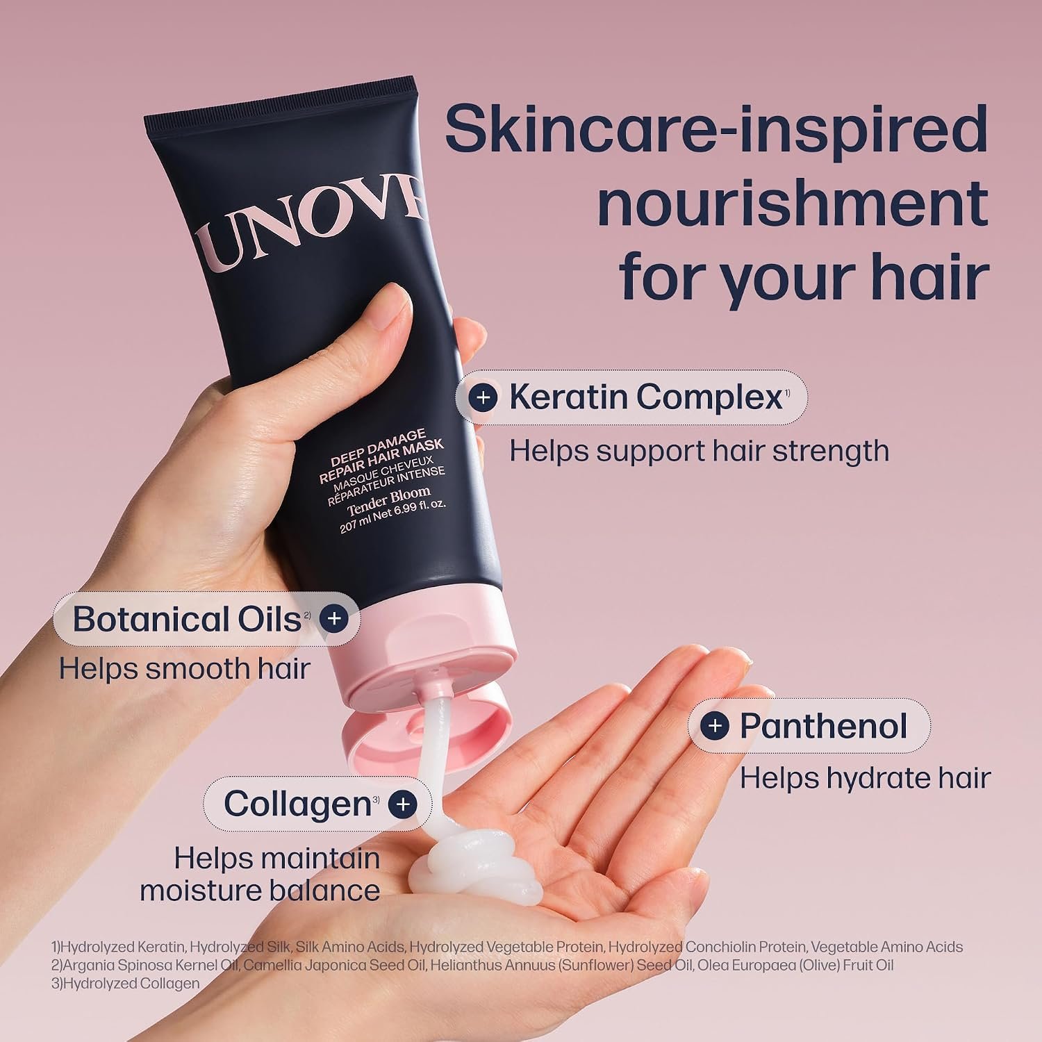 UNOVE Deep Damage Treatment Ex - Protein Hair Treatment & Hair Mask for Damaged Hair | Deep Conditioning & Keratin Hair Mask for Dry, Frizzy Hair | Korean Hair Care - Image 3