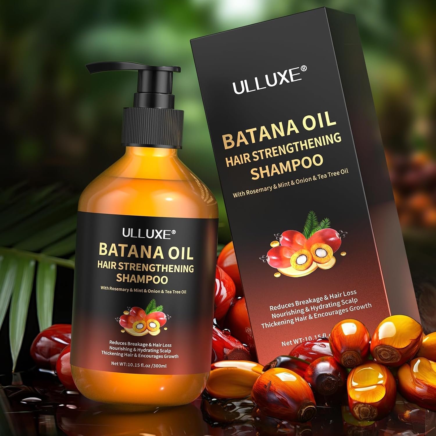 Batana Oil Hair Growth Shampoo, Sulfate Free Strengthening Shampoo for Women & Men with Thinning Hair & Hair Loss, Infused Rosemary & Mint Nourishes Hair Scalp, for All Hair Types, 10.15 fl.oz - Image 9