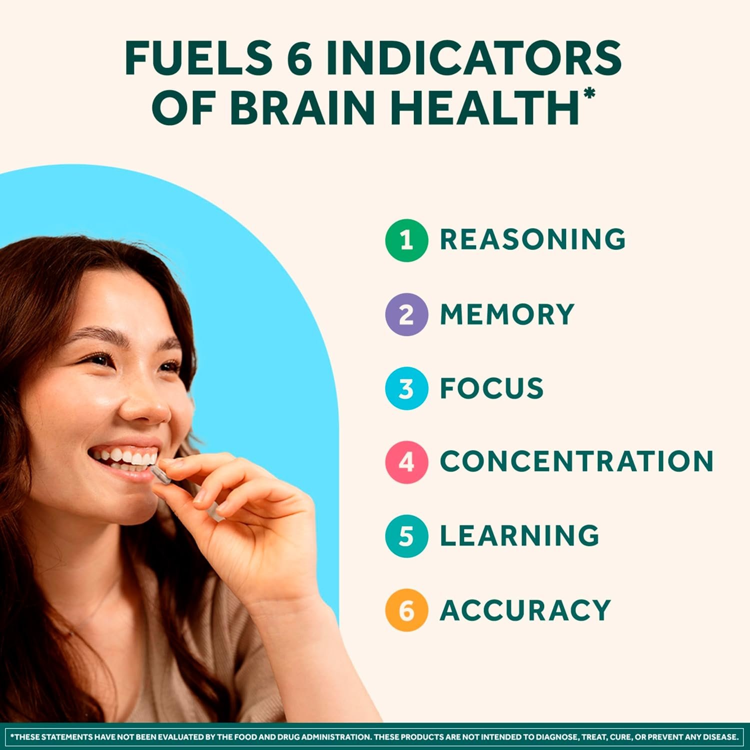 NEURIVA Plus Brain Supplements for Memory and Focus, Clinically Tested Nootropics Neurofactor and Phosphatidylserine, with Vitamin B12, Vitamin B6 and Folic Acid, 30 Count Capsules - Image 2