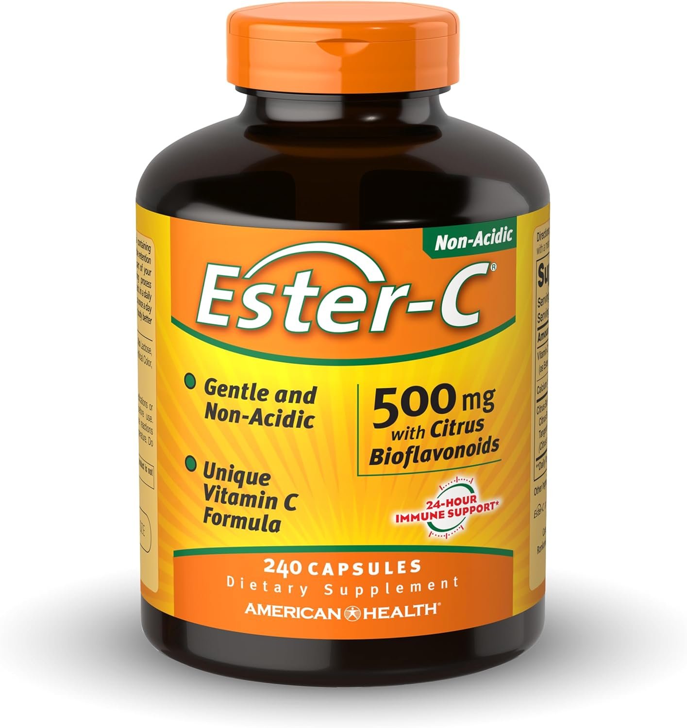 American Health Ester-Vitamin C with Citrus Bioflavonoids 500 Milligrams 240 Capsules - Image 3