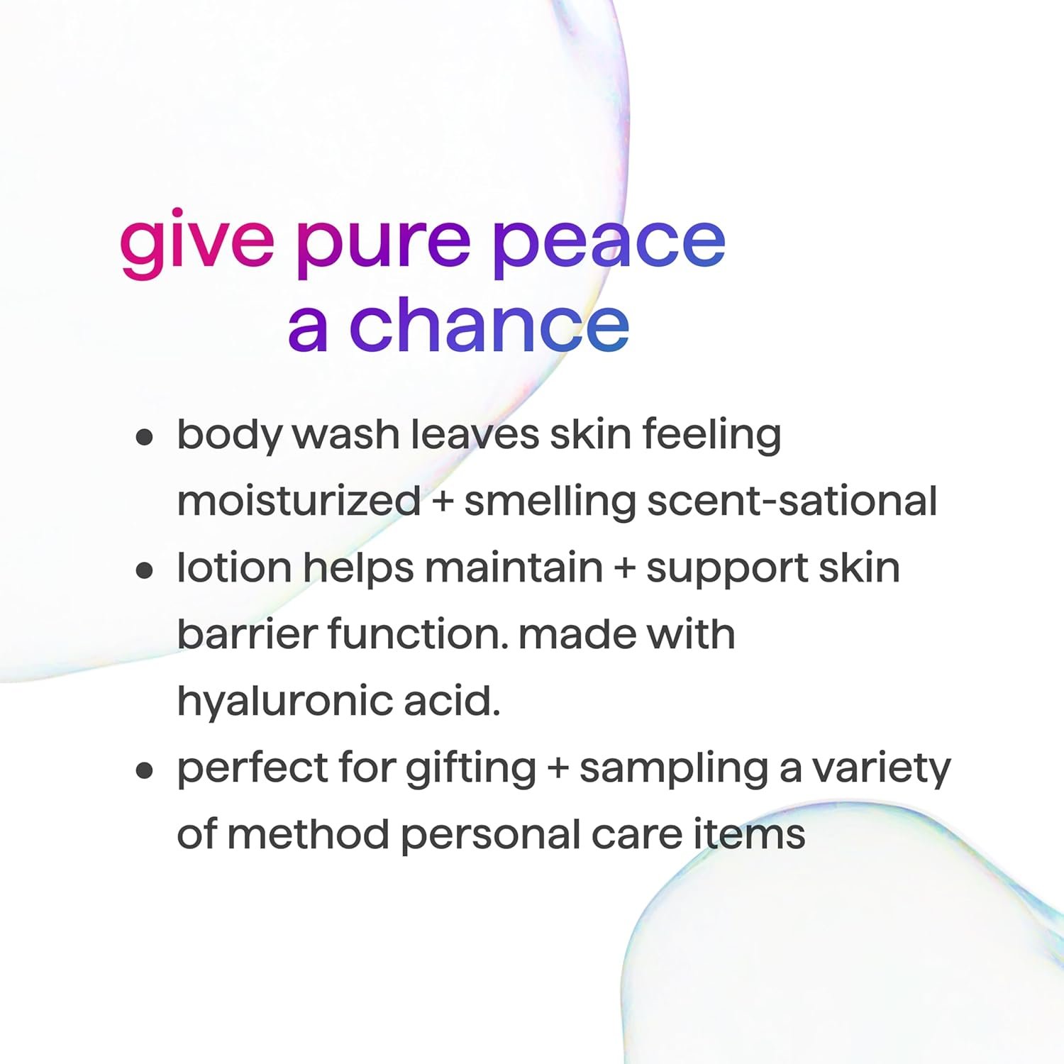 Method Body Wash (18oz) and Lotion (14oz) Gift Set, Pure Peace - Image 2