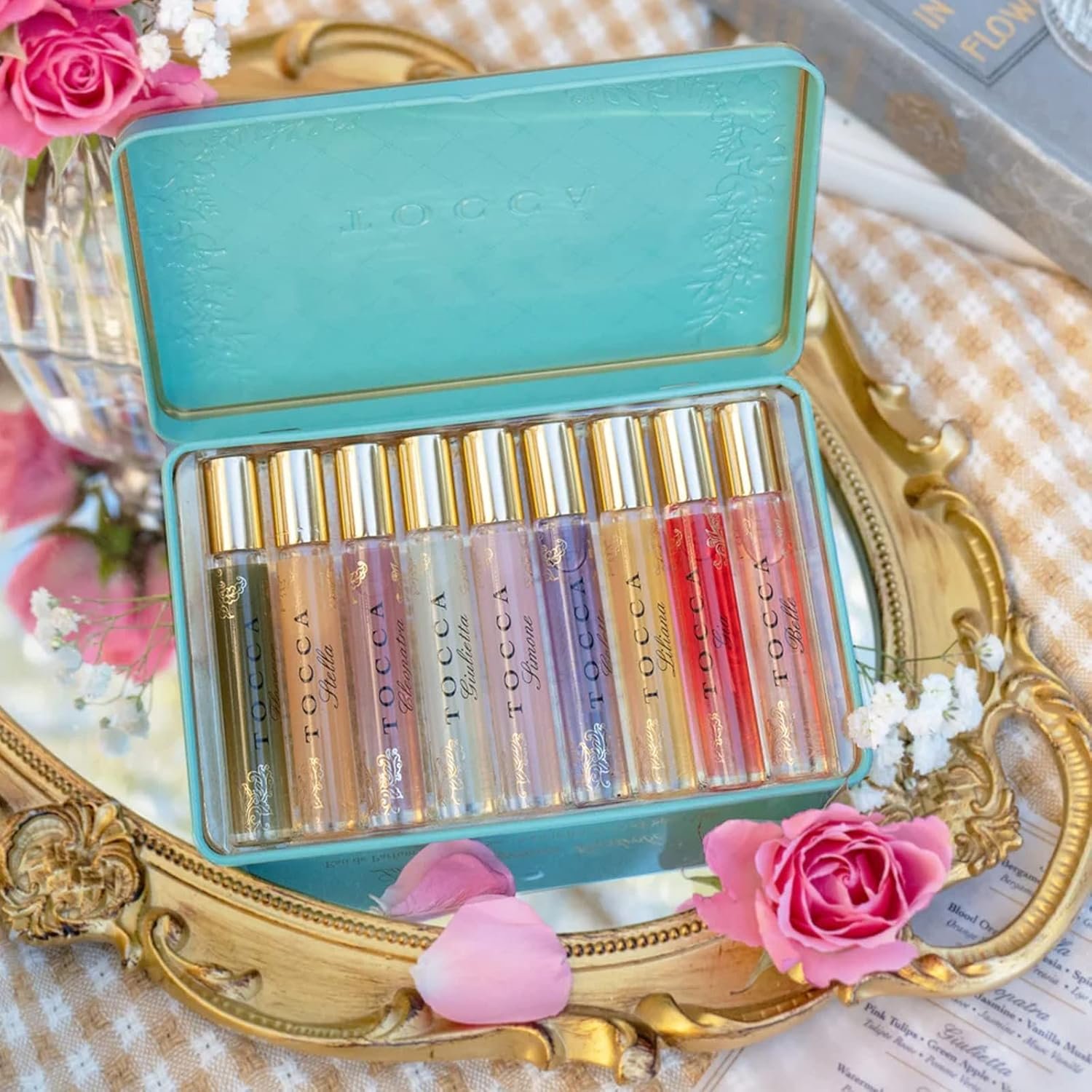 Tocca Luxury Fragrance Wardrobe - Set of 9 Travel Size Women's Perfumes in Giftable Tin Case ($101 Value), Includes Florence, Cleopatra, Stella, Giulietta, Simone, Colette, Liliana, Gia & Belle - Image 8
