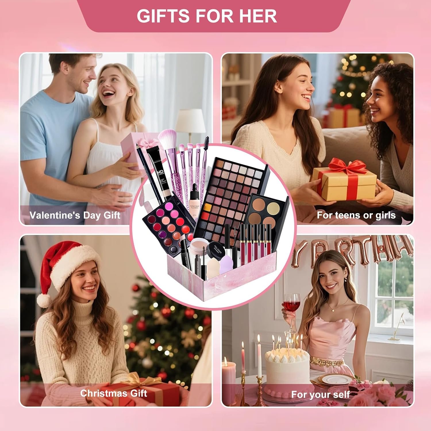 Makeup Set Full Kit for Women Teens Girls,makeup kit for teens,Beginner Make up Sets,Travel Friendly Makeup Gift Set,makeup kits for women,All in One Make up Kit - Image 8
