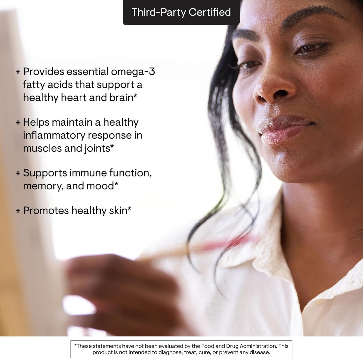 THORNE - Super EPA - Omega-3 Fish Oil Supplement with EPA & DHA from Sustainably Sourced Fish - Supports Brain, Skin, Joint & Heart Health* - Third-Party Certified - Gluten & Dairy-Free - 90 Softgels - Image 5
