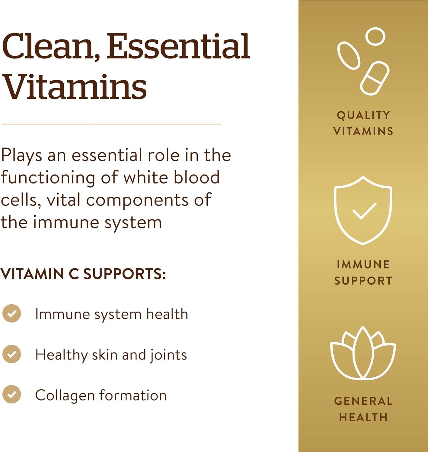Solgar Vitamin C 1000 mg, 90 Tablets - Antioxidant & Immune Support, Overall Health, Healthy Skin & Joints - Bioflavonoids Supplement - Non-GMO, Vegan, Gluten Free, Kosher - 90 Servings - Image 4