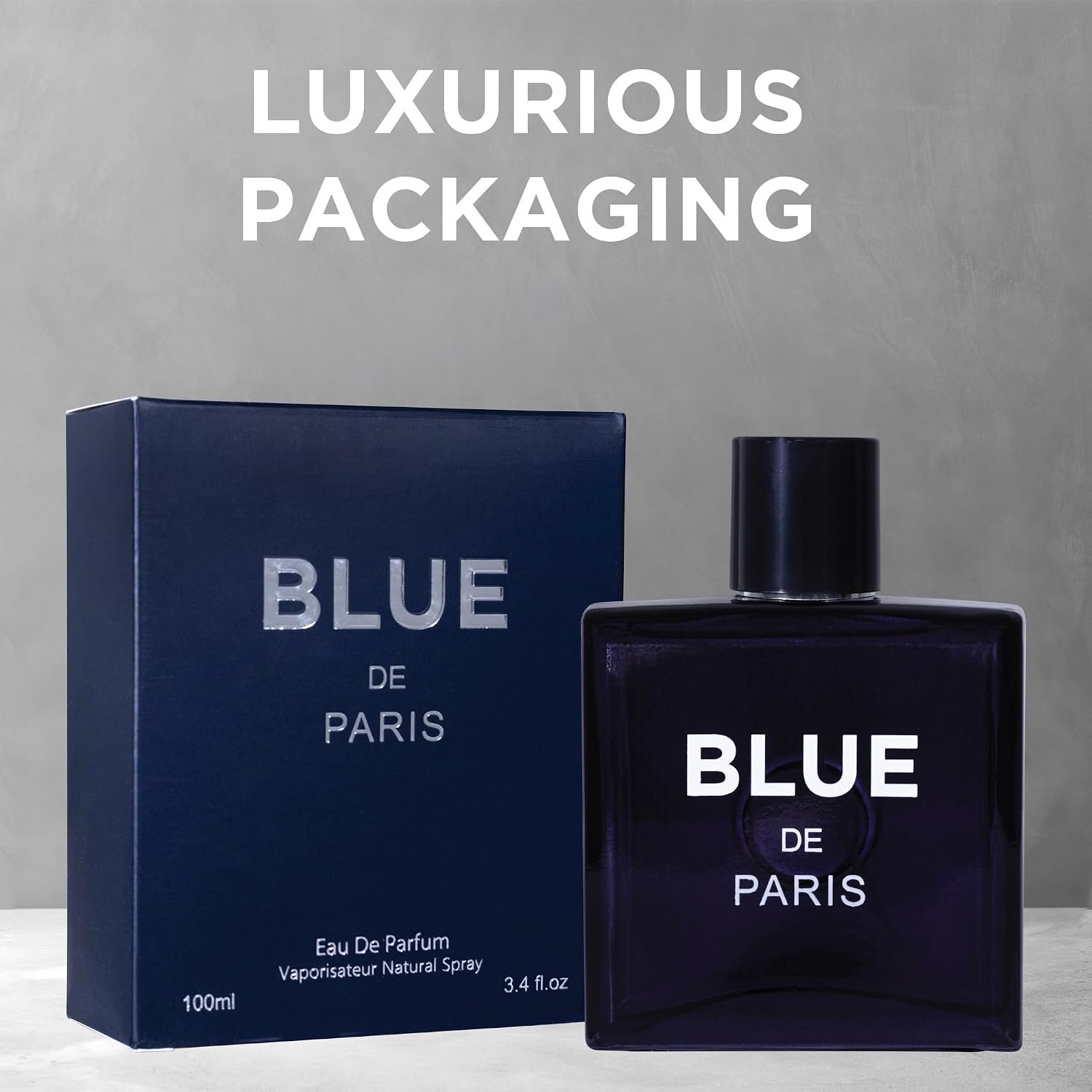 NovoGlow Blue De Paris For Men - 3.4 Fl. Oz. (100ml) Men's Perfume - Refreshing Woody, Floral & Fruity Fragrance - Long-Lasting Masculine Scent, Ideal Gift for Any Occasion - Image 6