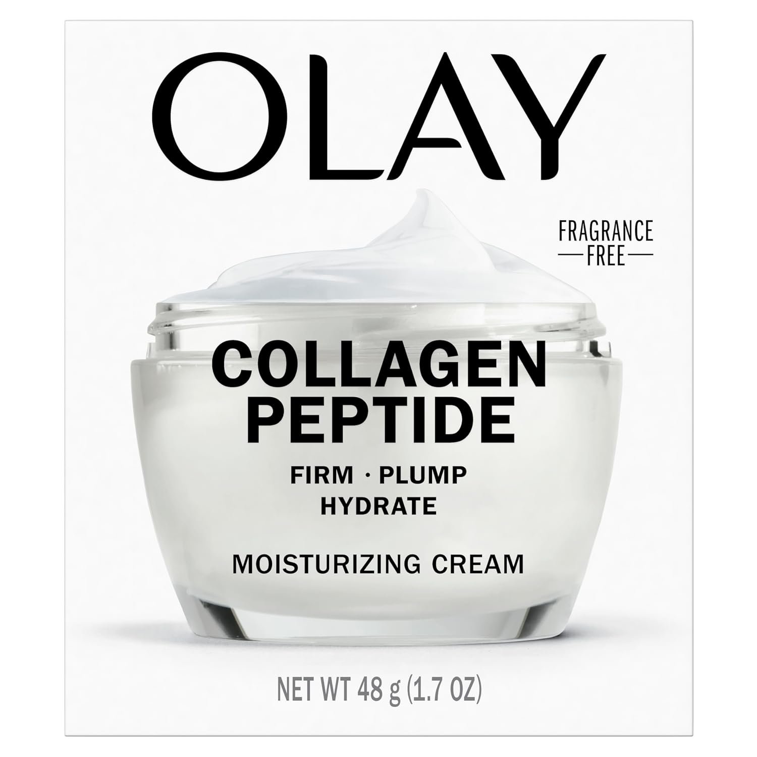 Olay Collagen Peptide Face Moisturizer, Firming Cream for Women, Fragrance-Free, Non-Greasy - Hydrating, Anti-Aging, Anti-Wrinkle, Smooth Fine Lines, Plumping Skin Care - Niacinamide, 1.7 Oz - Image 13