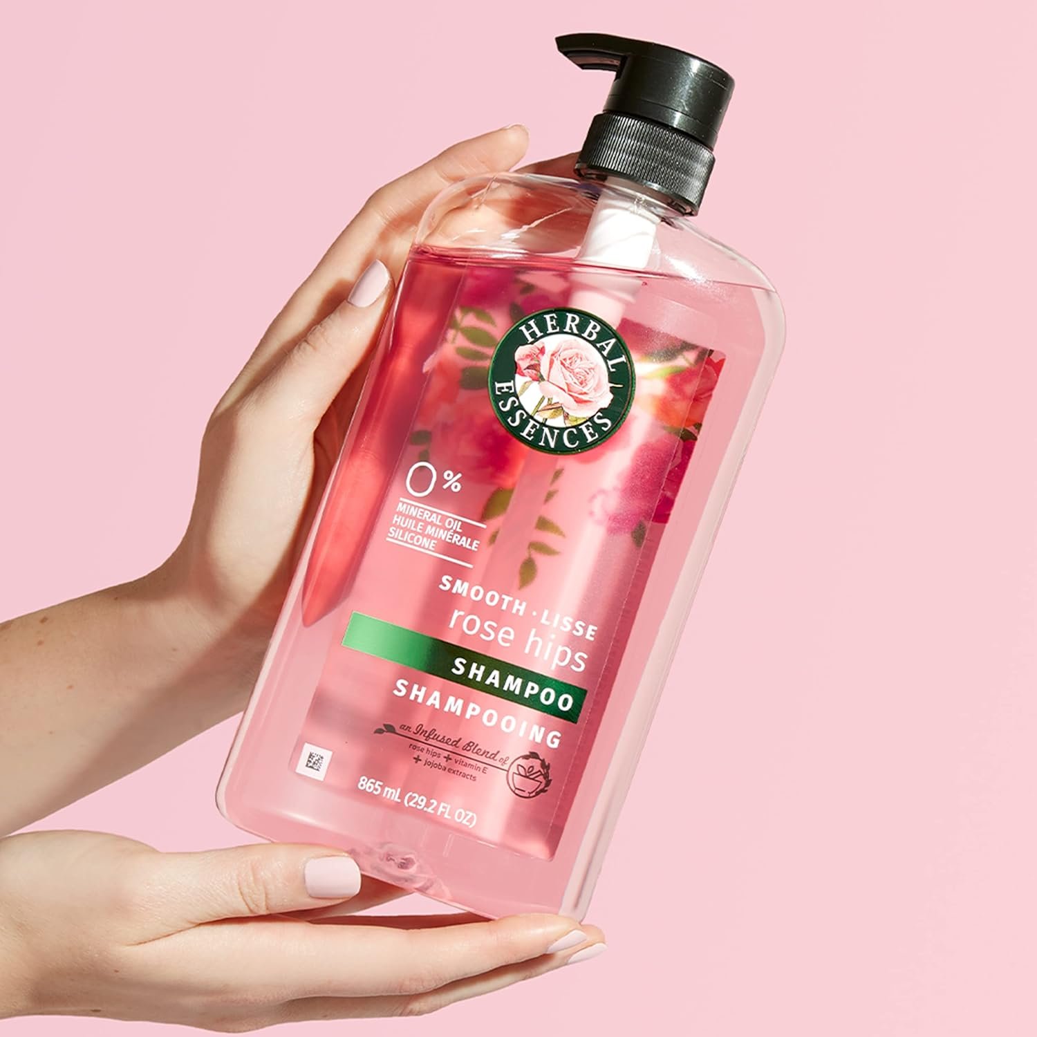 Herbal Essences Shampoo & Conditioner Set, Rose Hips - Smooth Collection, Paraben-Free, Color-Safe, Shiny Hair with Jojoba & Vitamin E, 29.2 Fl Oz Each, 2-Pack - Image 10