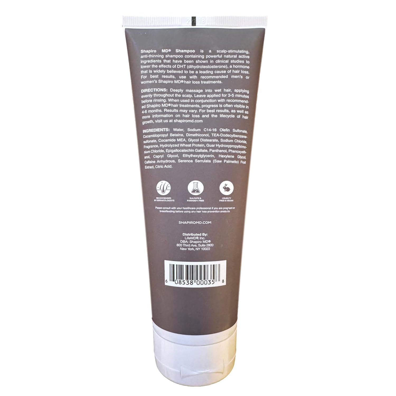 Shapiro MD Hair Growth Experts Hair Loss Shampoo | DHT Fighting Vegan Formula for Thinning Hair Developed by Dermatologists | Experience Healthier, Fuller and Thicker Looking Hair | 2 Month Supply - Image 7