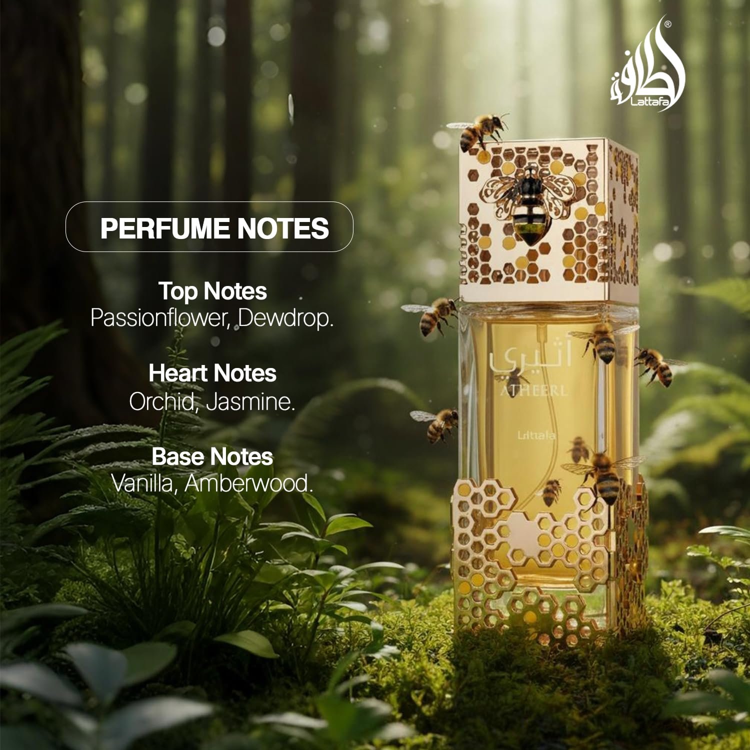 Lattafa Atheeri for Unisex Eau de Parfum Spray, 3.4 Ounce / 100 ml | for Unisex - Image 3