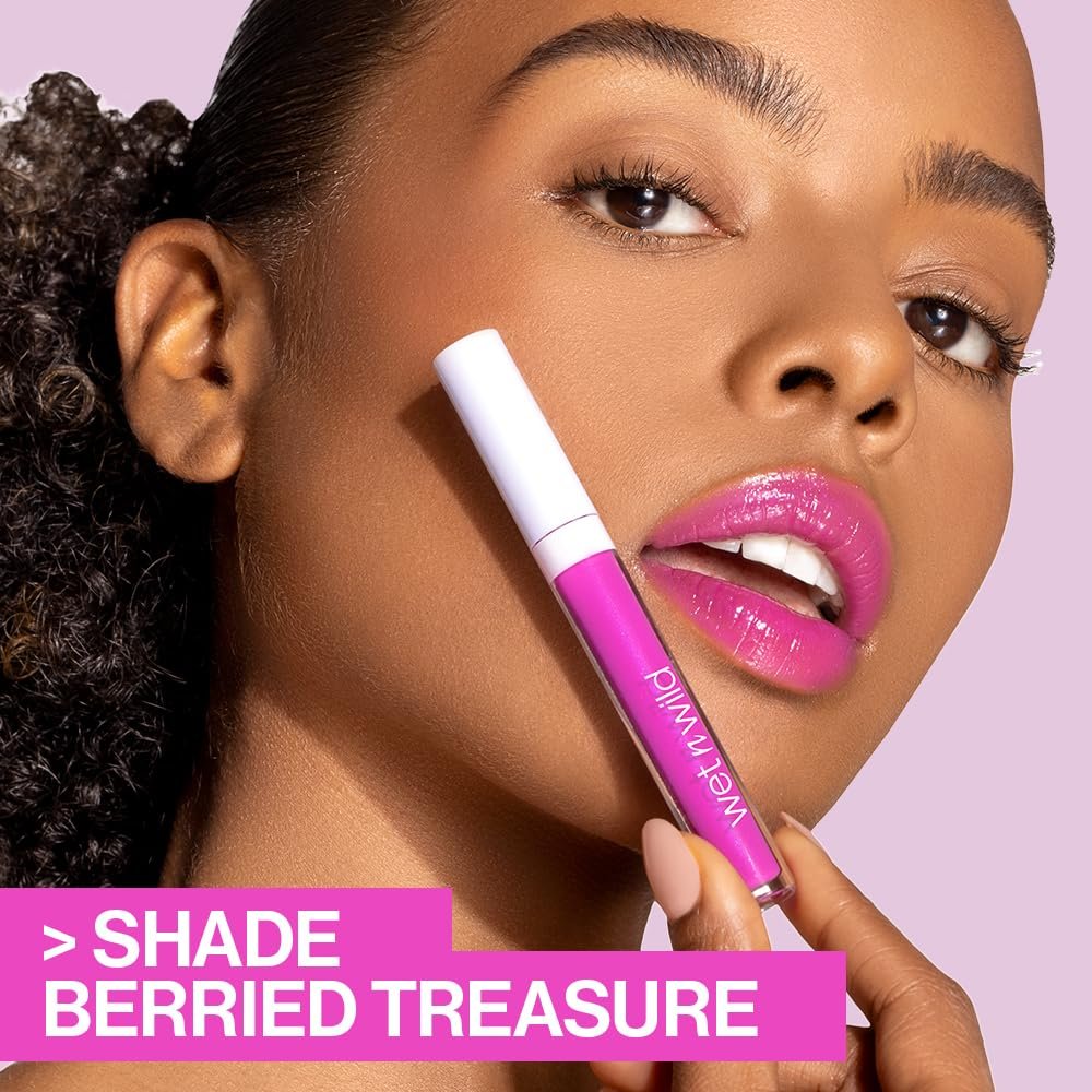 wet n wild MegaSlicks Lip Gloss, Ultra-Glossy, Vitamin-E Enriched, Ultra-Gloss High Shine Moisturizing, Cruelty-Free & Vegan - Champagne Please - Image 4