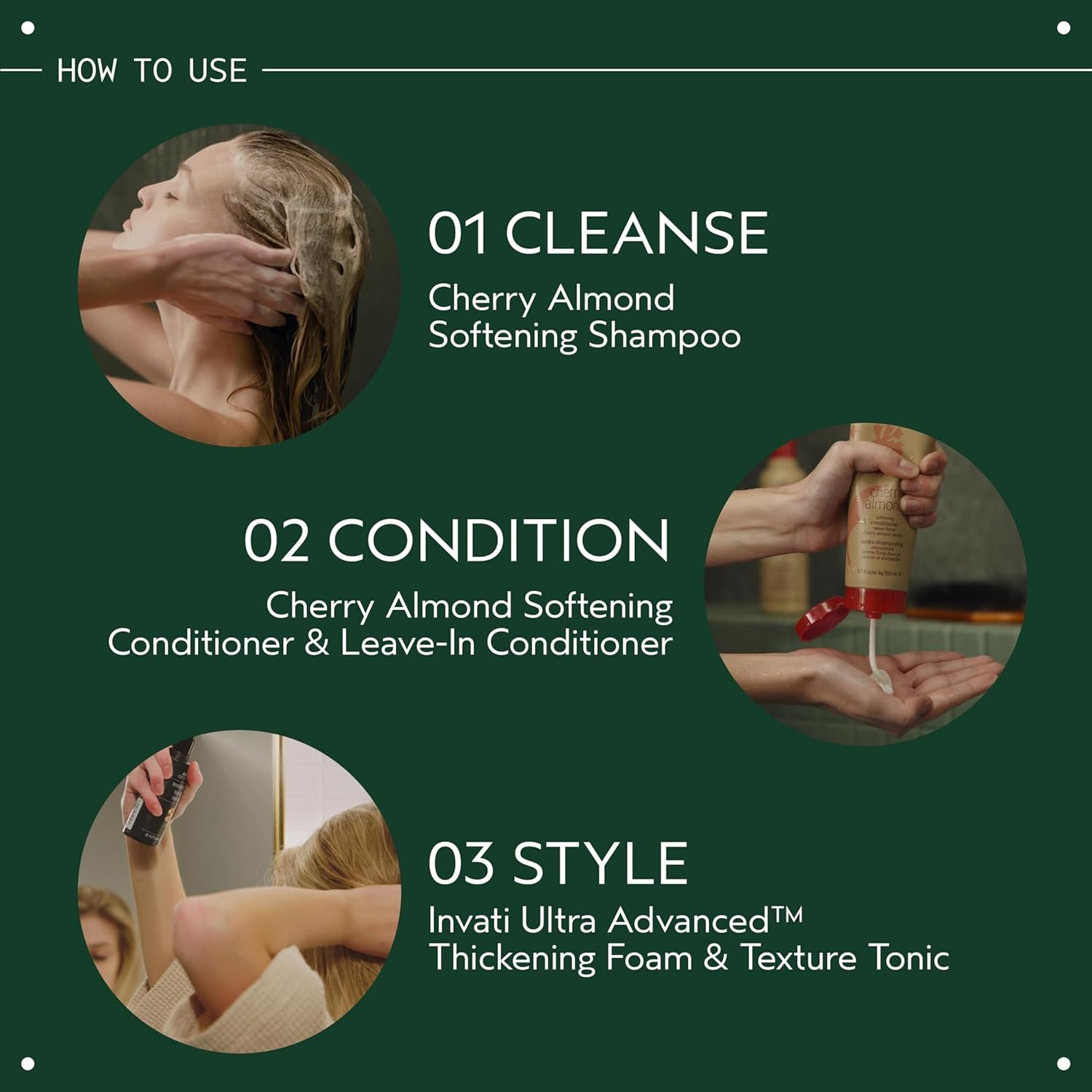 Aveda Cherry Almond Softening Conditioner | for Normal to Dry Hair | 98% Naturally Derived* | with Coconut Oil & Shea Butter | Silicone Free | Iconic Aroma of Tonka, Orange, Ylang Ylang - Image 5