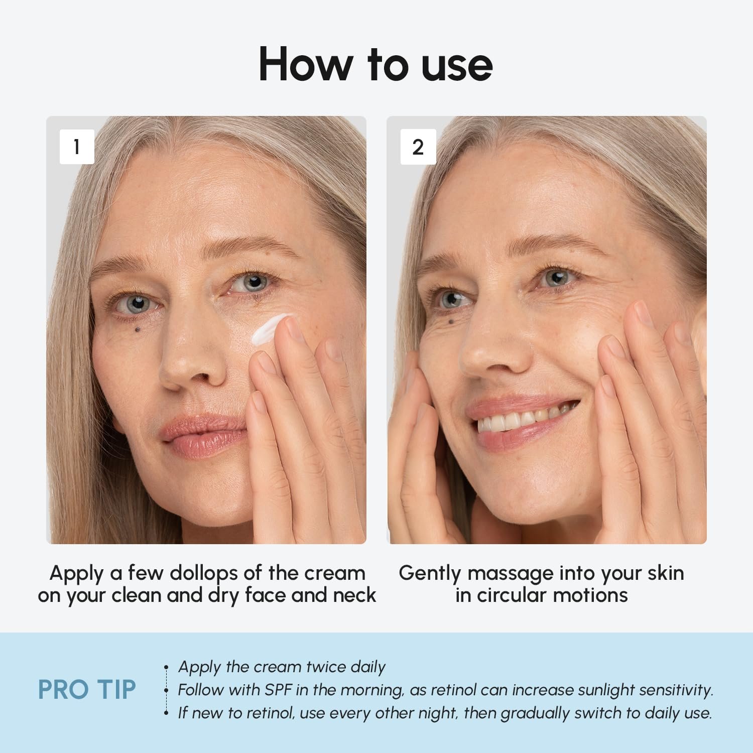 MAREE Face Moisturizer Retinol Cream for Face – Daily Wrinkle Cream for Women – Anti-Aging Face Cream – Facial Moisturizer with Collagen – Crema Hidratante Para la Cara for Skin Tightening - Image 9