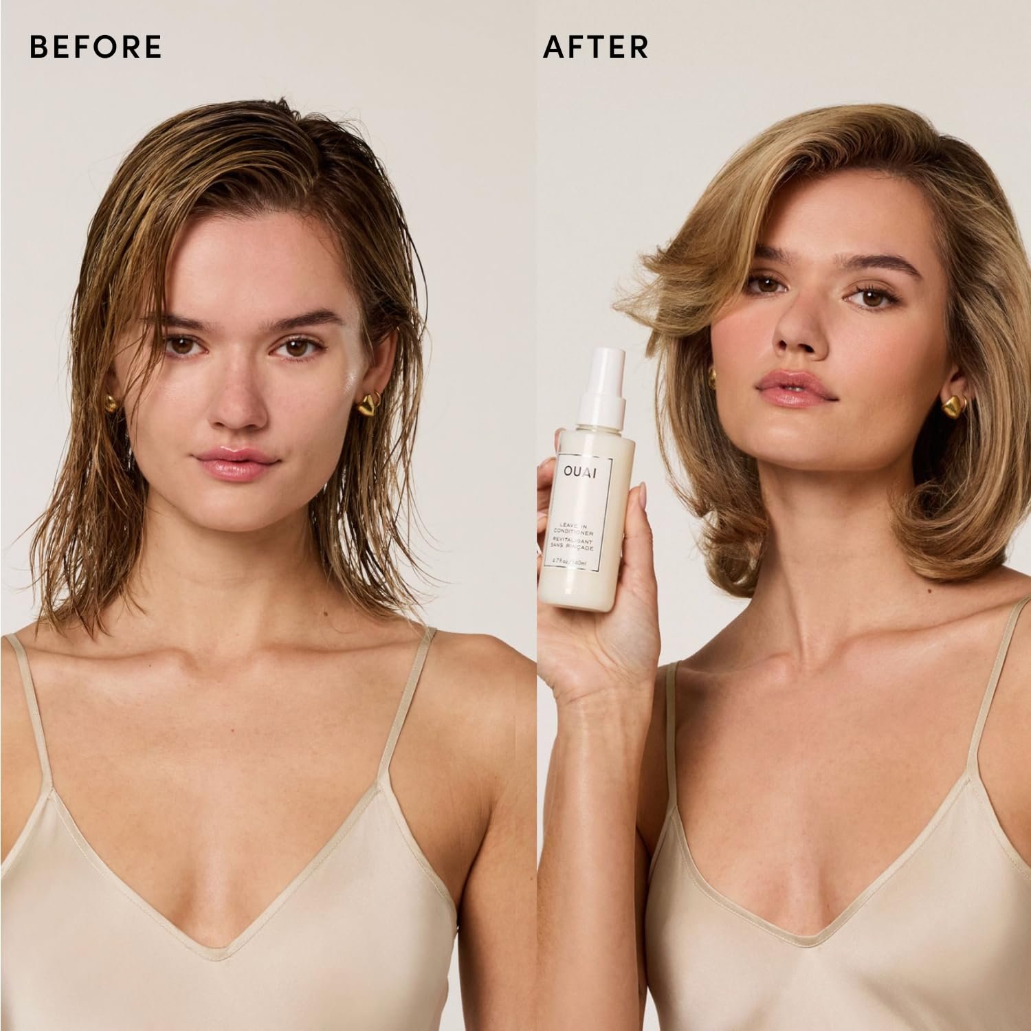 OUAI Leave In Conditioner & Heat Protectant for Hair - Prep Hair for Styling or Use as Detangling Spray to Fight Frizz & Flyaways - No Parabens, Sulfates or Phthalates (1.5 oz) - Image 4
