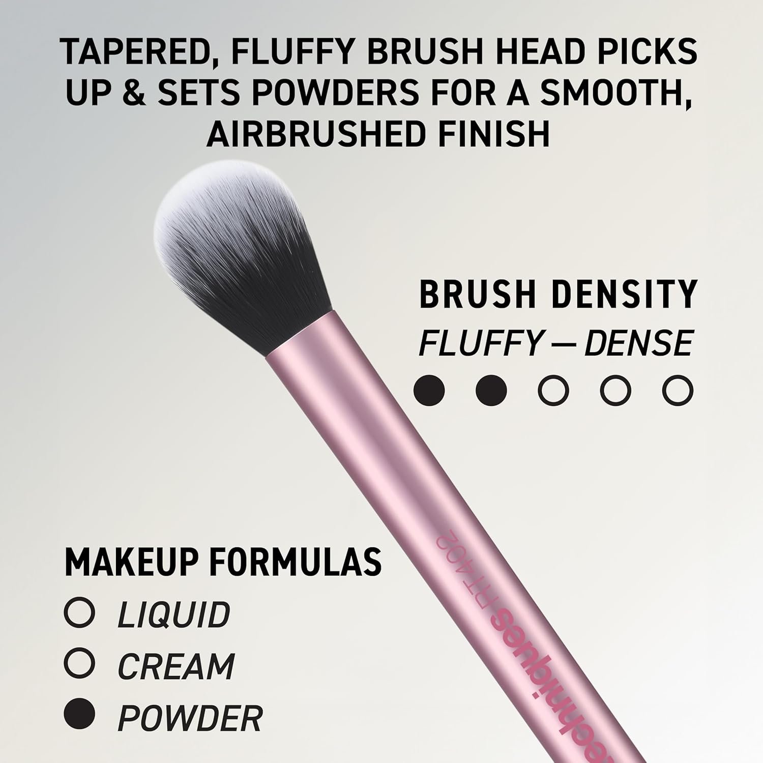 Real Techniques 6 Piece Everyday Essentials Makeup Brush Set, Includes 4 Brushes & 2 Makeup Sponges, For Foundation, Blush, Bronzer, Contour, Eyeshadow, & Powder, Travel Gift Set, Cruelty-Free & Vegan - Image 6