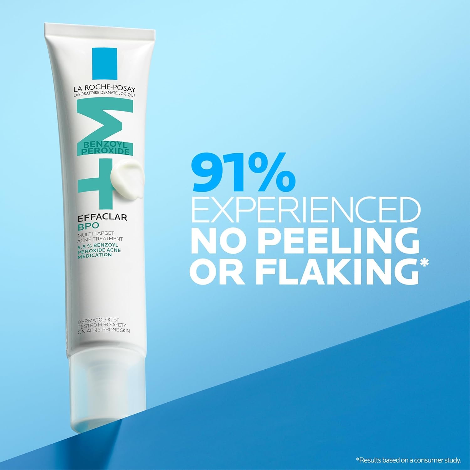 La Roche-Posay Effaclar BPO Multi-Target Acne Treatment with 5.5% Micronized Benzoyl Peroxide, Acne Cream for Face, Targets Oily Skin, Blackheads & Prevents Pimples - Image 5