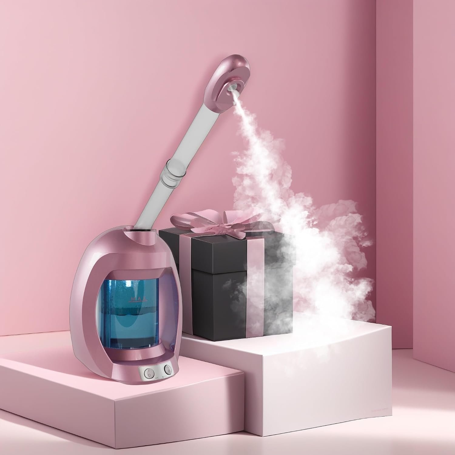 Facial Steamer, Nano Ionic Face Steamer for Facial Deep Cleaning, Pink Hair Steamer Facial Steamer Professional, Facial Steamers for Home Facial Spa. - Image 6