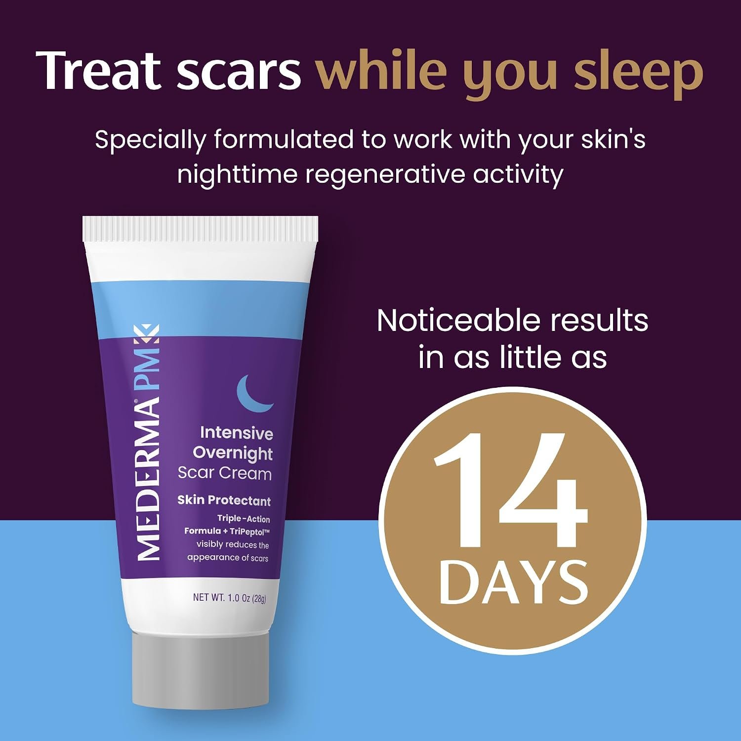 Mederma PM Intensive Overnight Scar Cream, Works with Skin's Nighttime Regenerative Activity, Clinically Shown to Make Scars Smaller and Less Visible, 1.0 Oz (28g) - Image 7