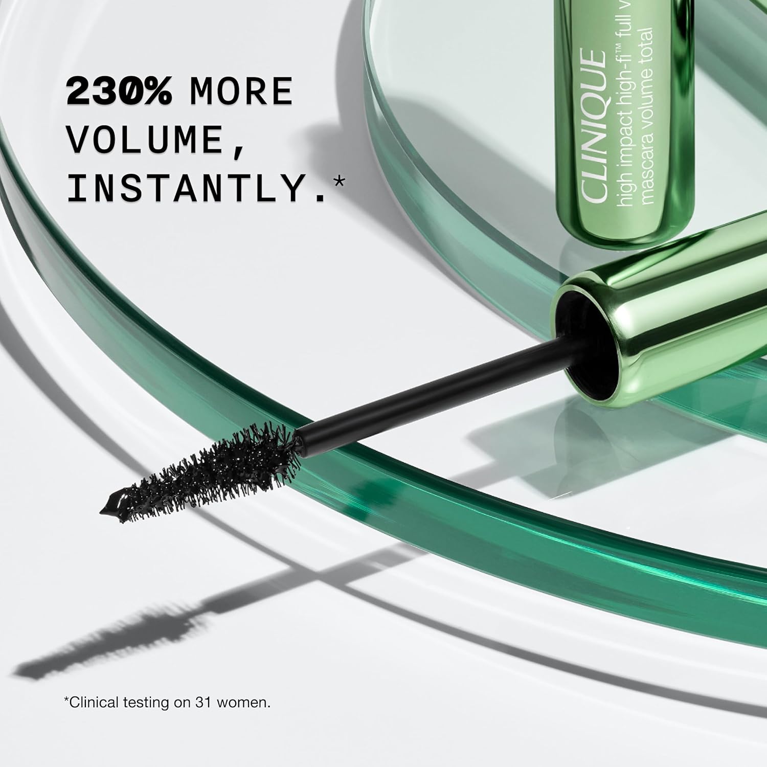 Clinique High Impact High-Fi Full Volume Mascara | Volume, Length, Non-Clumping, Smudge-Proof + Safe For Sensitive Eyes, Black/Brown - Image 6