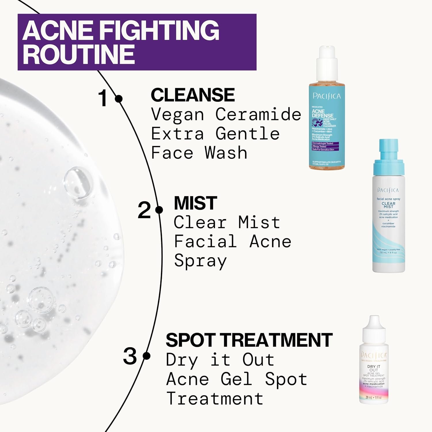 Pacifica Acne Spot Treatment & Pimple Cream – Dry It Out Gel with 2% Salicylic Acid, Witch Hazel, Niacinamide – Dries Blemishes Overnight, Fights Breakouts & Redness, For Teens & Adults, Vegan Clean - Image 10