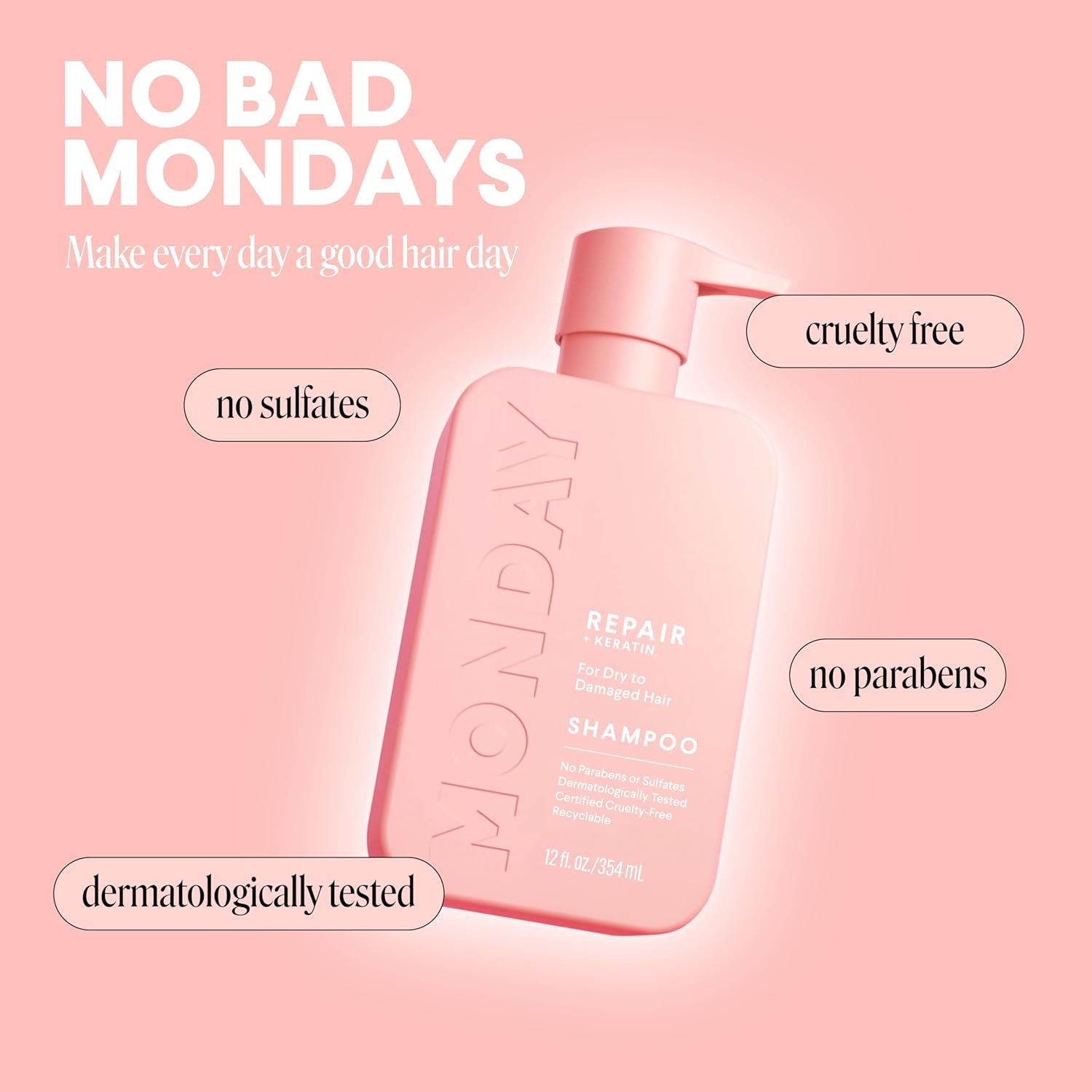 MONDAY Haircare Ultimate Repair Gift Set with REPAIR Shampoo, REPAIR Conditioner and REPAIR Leave-In - Image 10