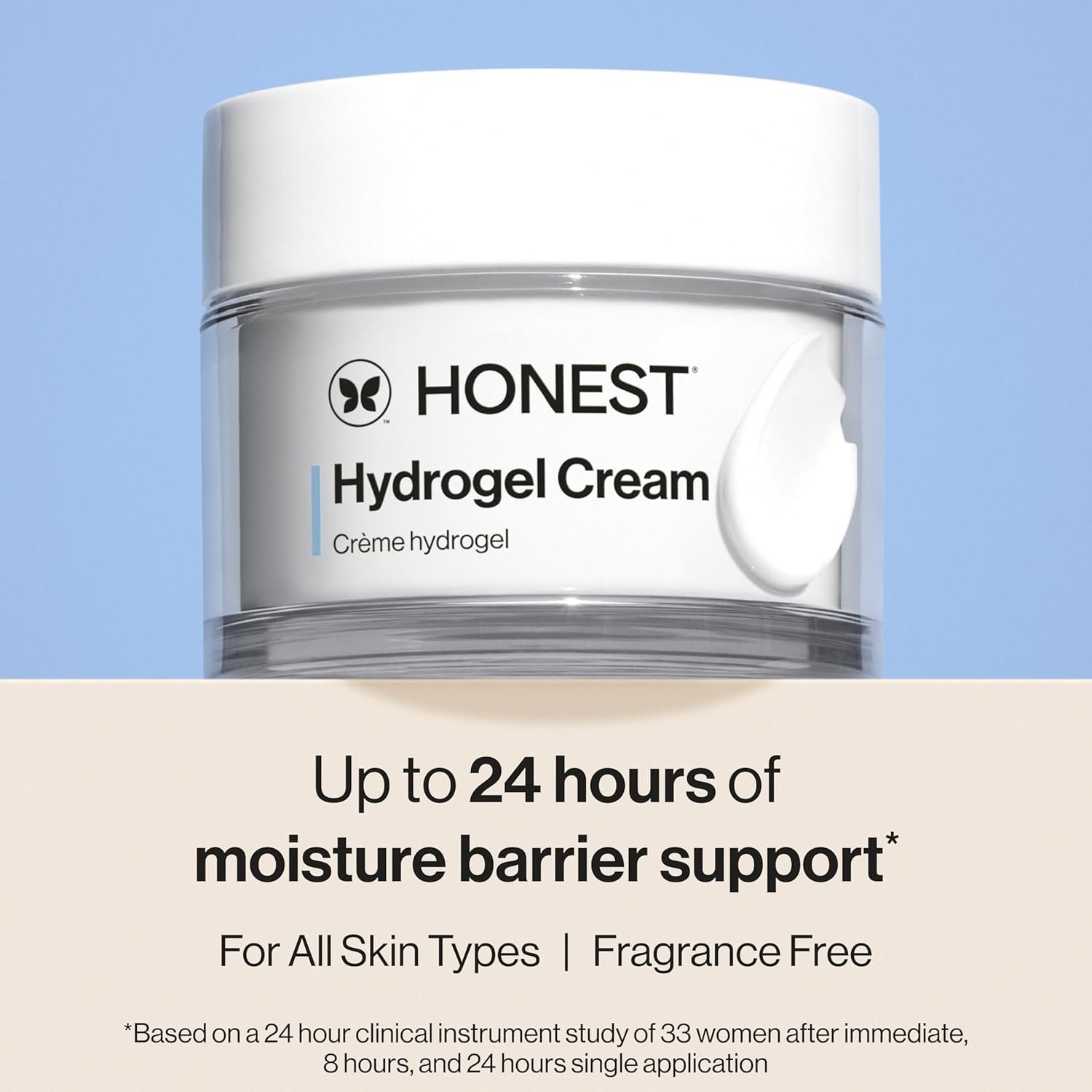Honest Beauty Hydrogel Cream with Hyaluronic Acid, Lightweight Moisturizing Water, Gentle for Sensitive Skin, Fragrance-Free, Vegan 1.7, fl oz - Image 2