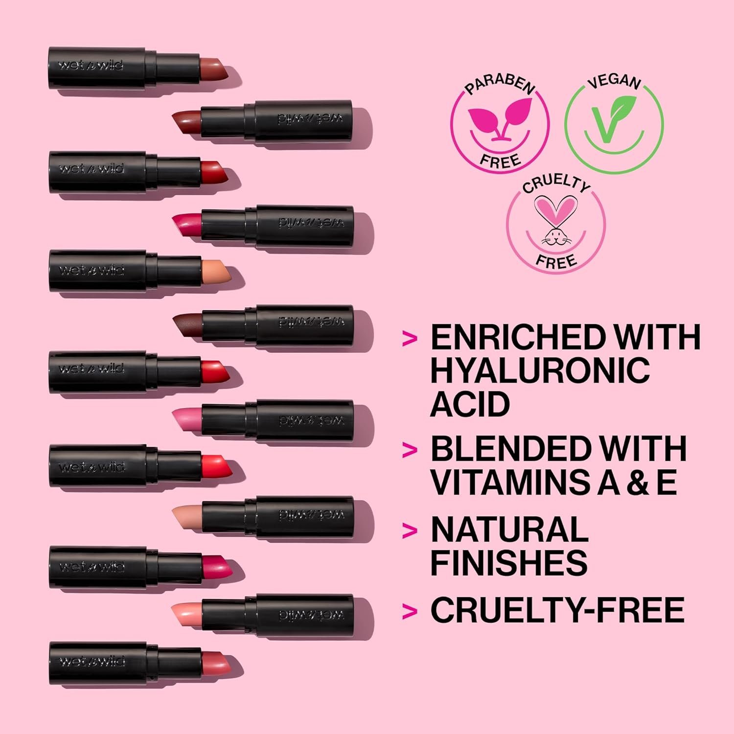 wet n wild Mega Last Matte Lip Color, Semi Matte Hyaluronic Acid Infused, Long Lasting Full Coverage for a Nourishing Pout, Cruelty-Free & Vegan - Cherry Picking - Image 3
