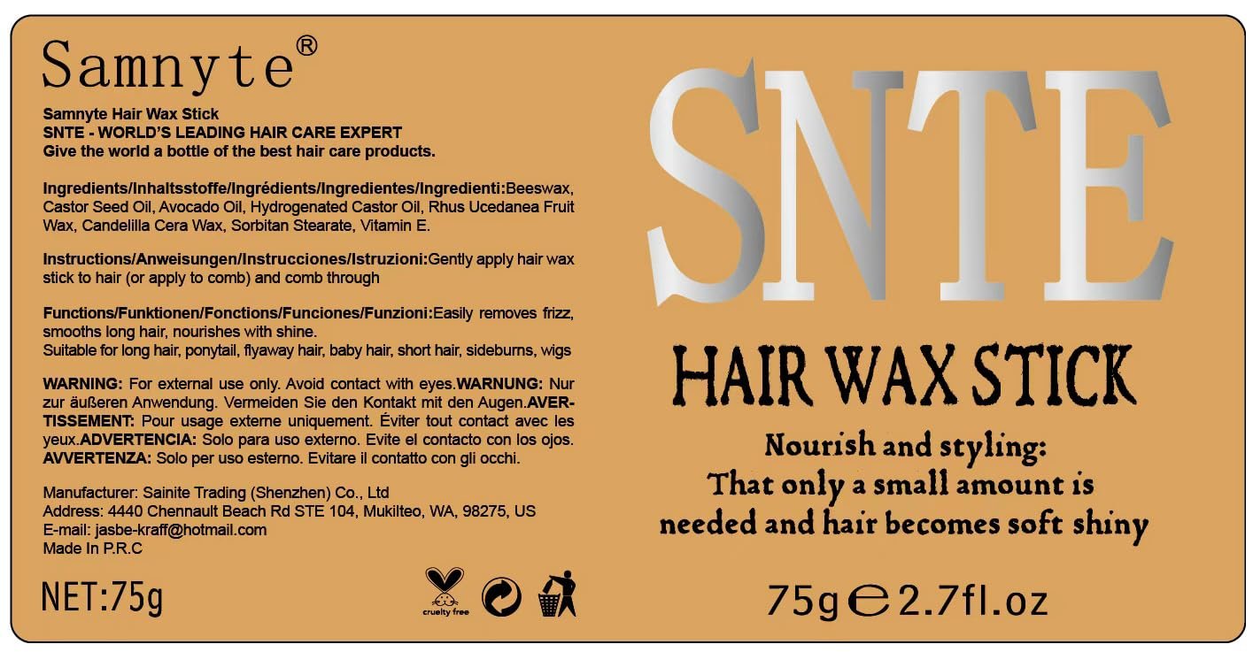 Hair Wax Stick & Slick Back Hair Brush – Frizz Control for Women & Kids, Non-Greasy & No Residue – Smooths Flyaways, Creates Sleek Ponytails & Buns – Styling Accessories & Teen Girl Gifts Trendy Stuff - Image 9