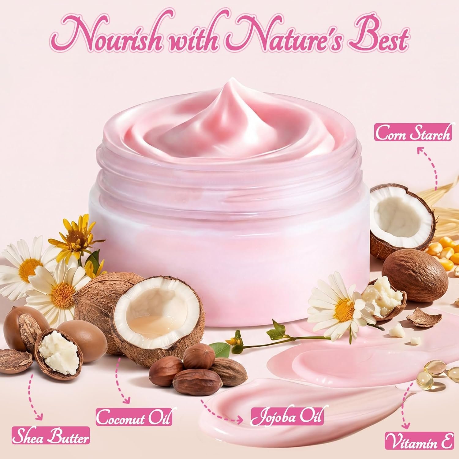 Whipped Body Butter Making Kit- Shea Butter Lotion Making Kit for Women, DIY Shea Moisture Lotion with Jojoba oil, Coconut Oil, Natural Whipped Body Butter Maker Skin Care Gifts for Women - Image 3