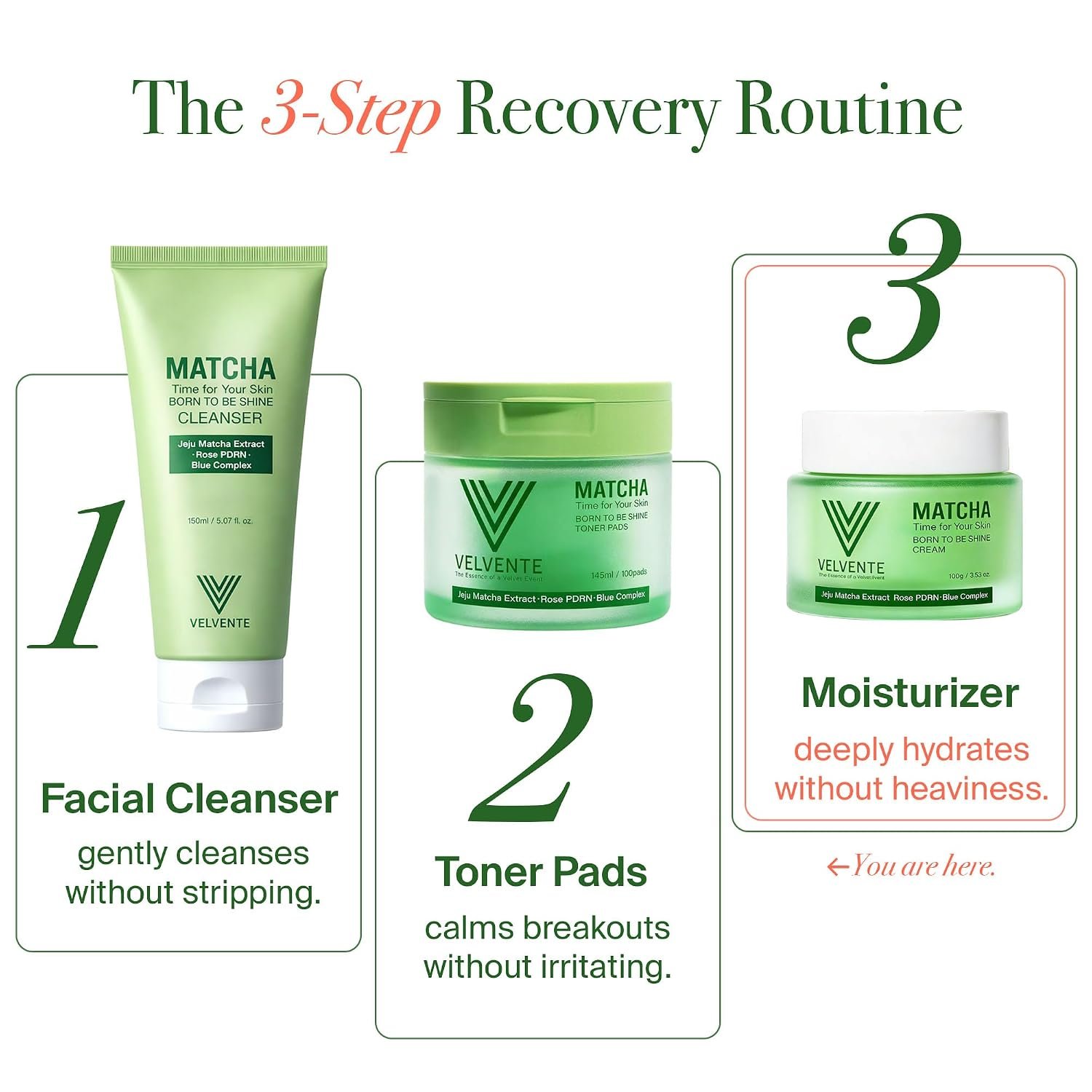 Matcha Anti Aging Face Cream Rose PDRN, Korean Hydrating Firming Facial Moisturizer to Reduce Wrinkles, Soothing Radiance, Glowy Skin, Day & Night Cream for All Skin Types,3.53 oz - Image 8
